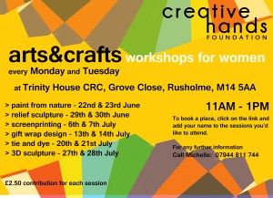 A4NEW ARTS & CRAFTS WORKSHOPS 2015